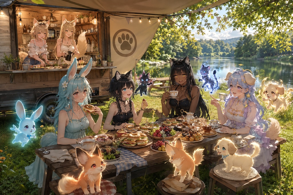 キッチントレーラーでピクニック