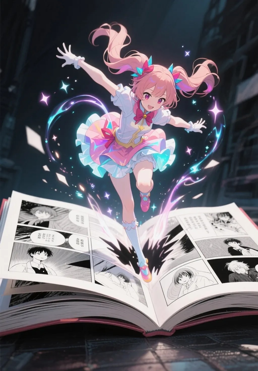 飛び出す魔法少女