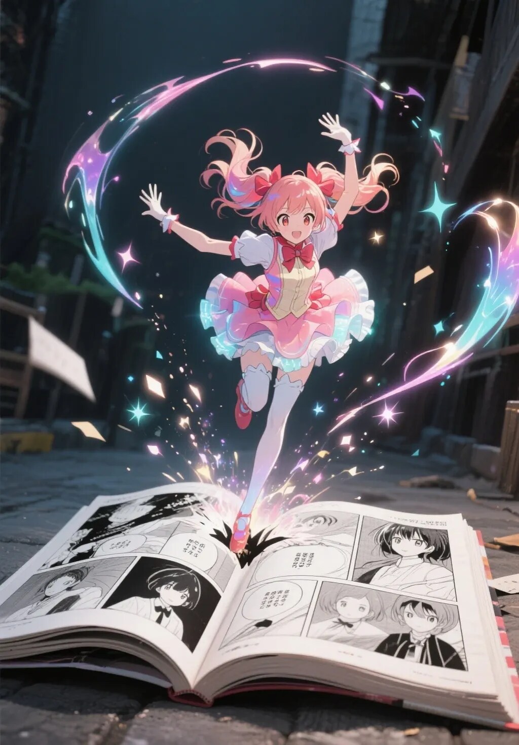 飛び出す魔法少女