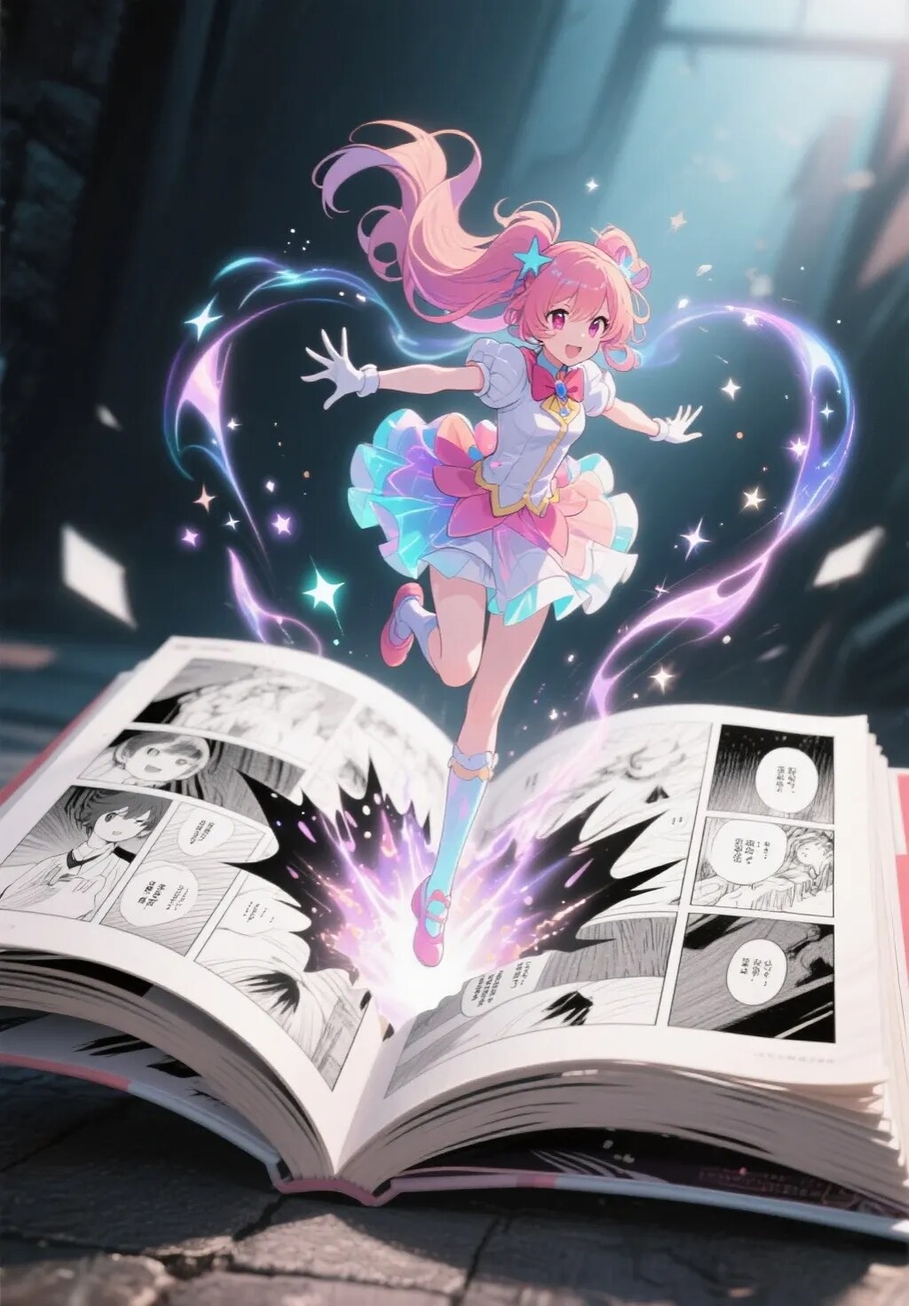 飛び出す魔法少女