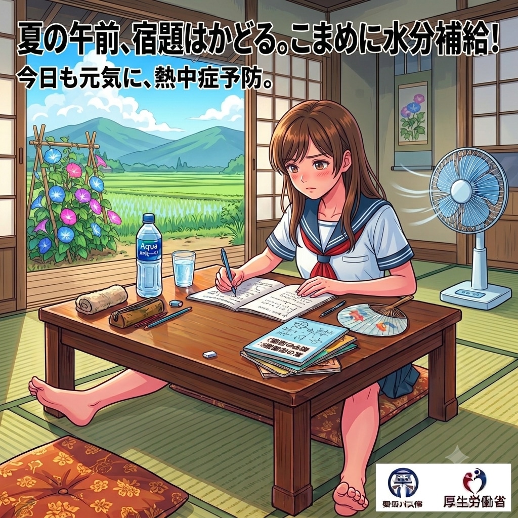 皆さん、今日もしっかり水分補給してね！9
