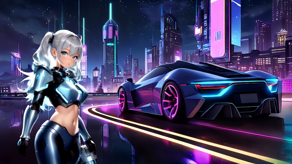 夜の哨戒 (FullHD 壁紙22 BD071)