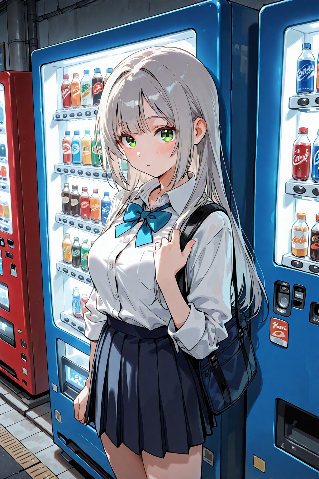 自販機と少女