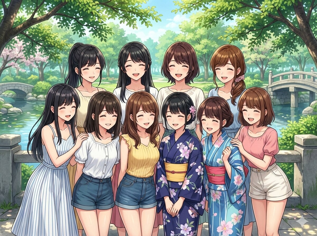 夏の女性たち | の人気AIイラスト・グラビア