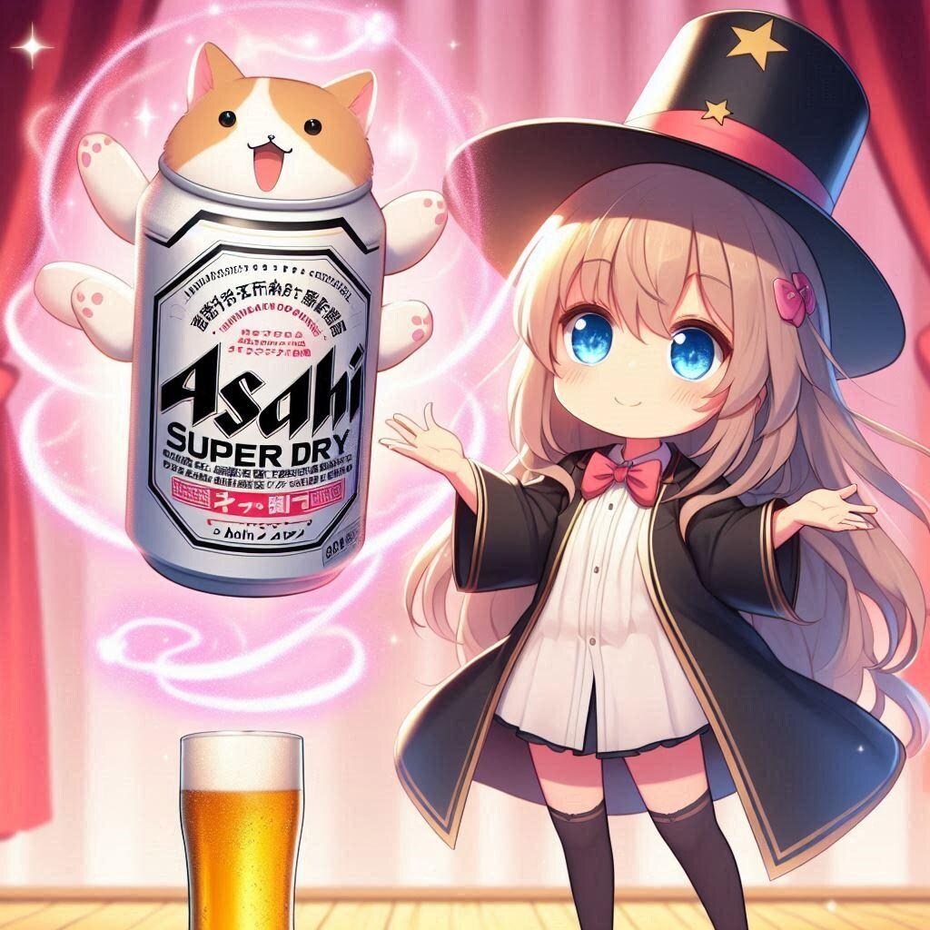 マジックで大きなものも浮かすマジシャンの小さな女の子