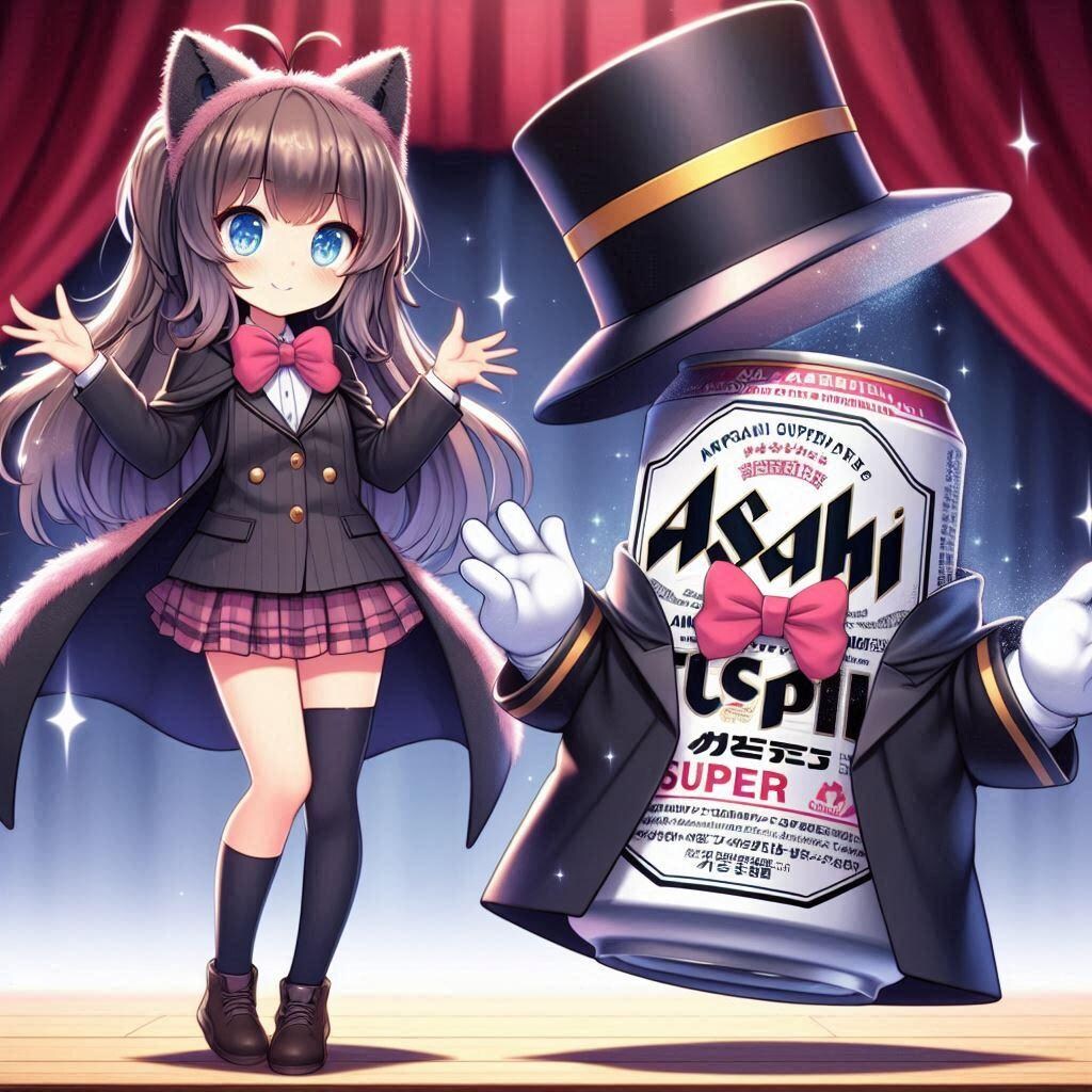 マジックで大きなものも浮かすマジシャンの小さな女の子