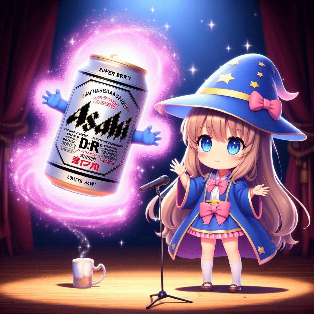 マジックで大きなものも浮かすマジシャンの小さな女の子