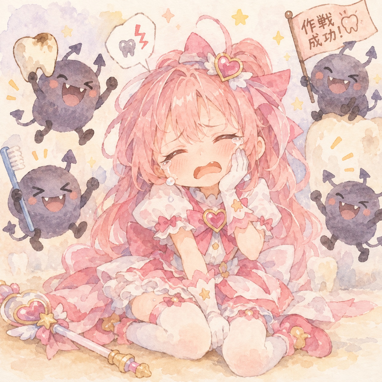 魔法少女ちゃんむしばに敗北する | の人気AIイラスト・グラビア