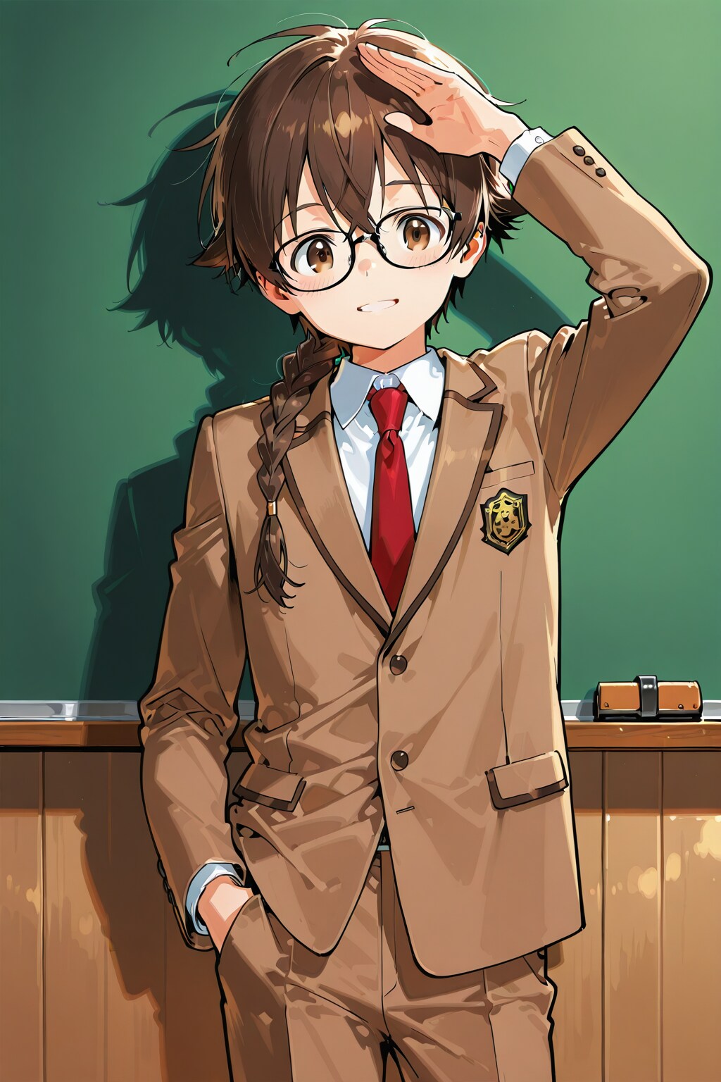 PHOENIXお試し眼鏡三つ編み姉妹弟