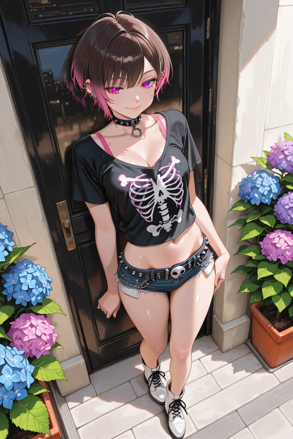 アイリと紫陽花
