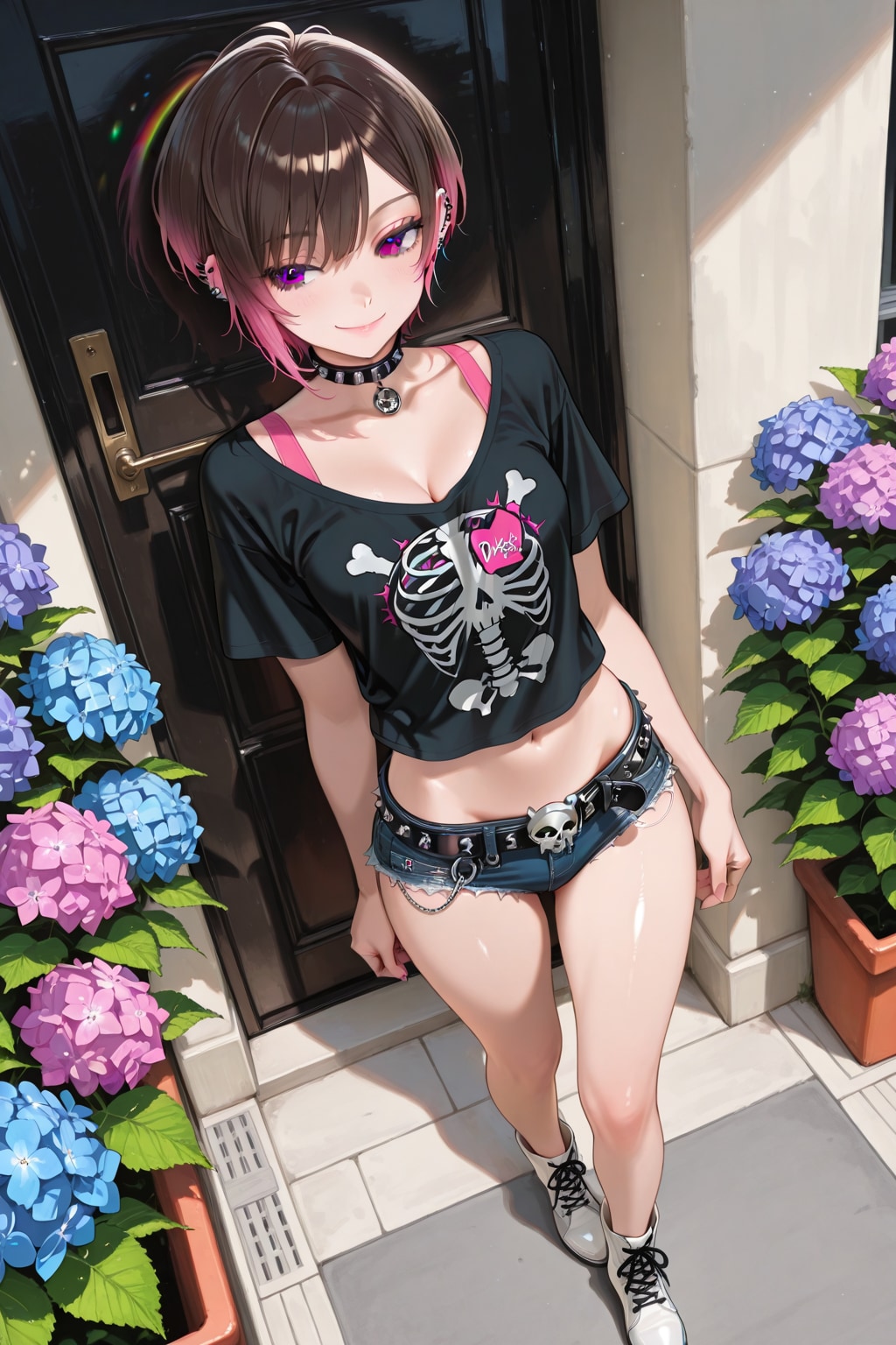 アイリと紫陽花