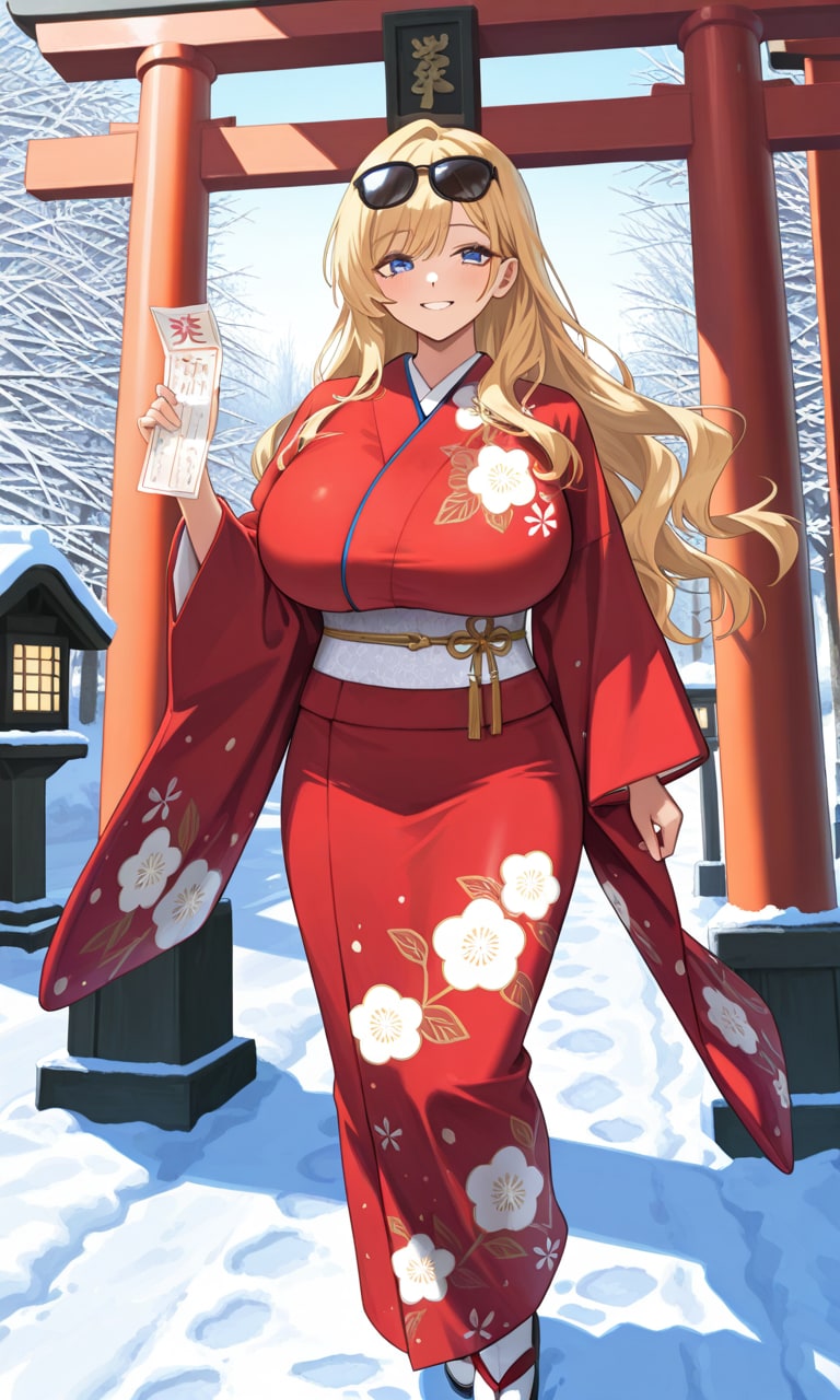 神社でおみくじ | の人気AIイラスト・グラビア