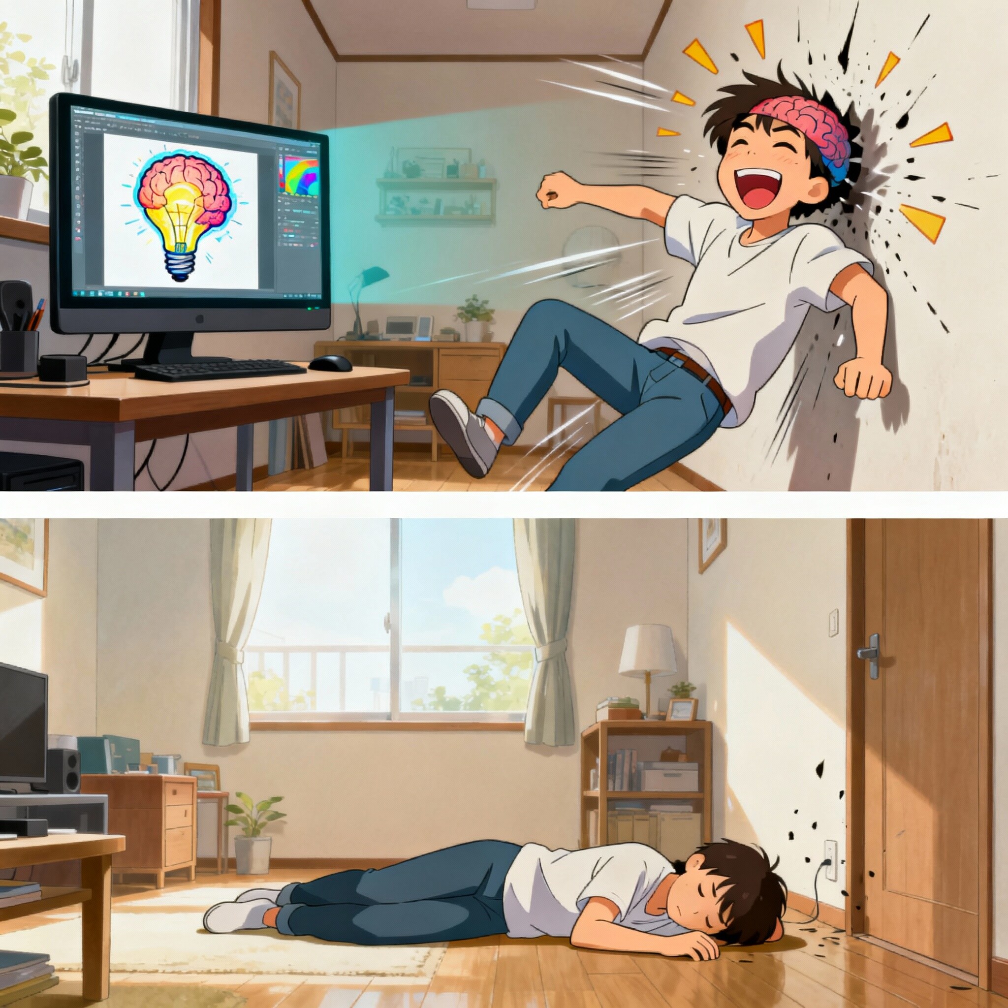 脳が揺れるくらい笑えるイラストが見たい