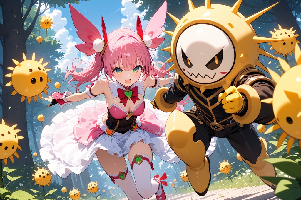 花粉怪人 vs 魔法少女