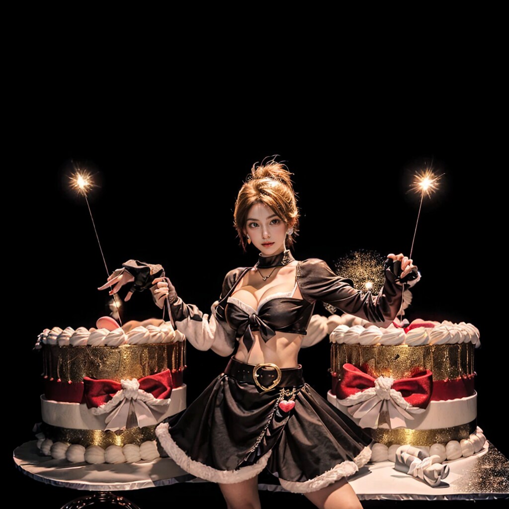 「美墨なぎさ」のプリキュアパワー！へそ出しクリスマスコスプレで輝くキュアブラック