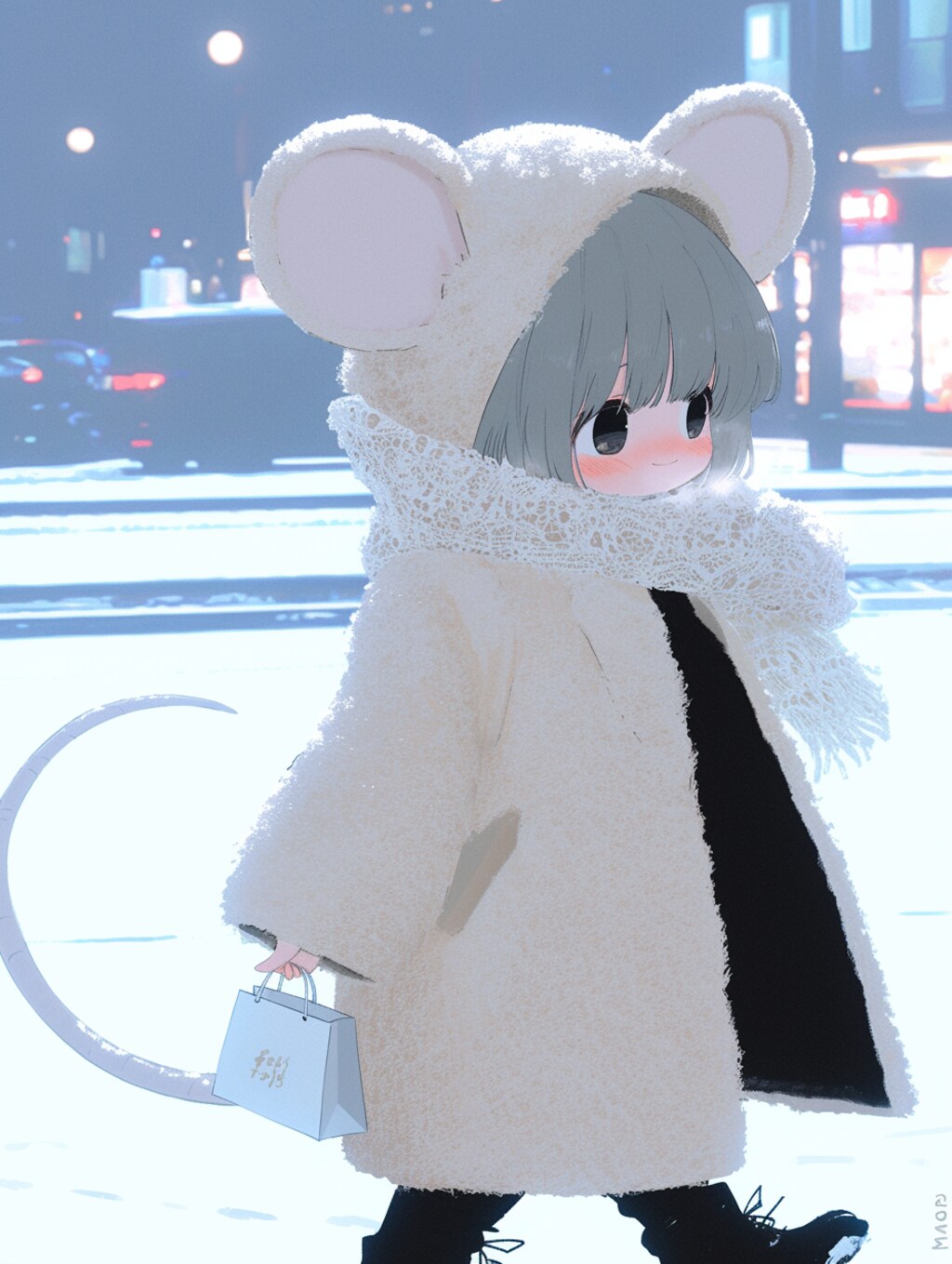 冬のねず耳ちゃん