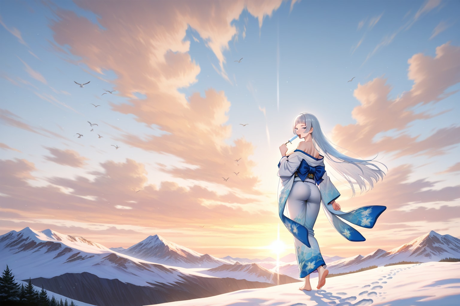 通い詰める雪女