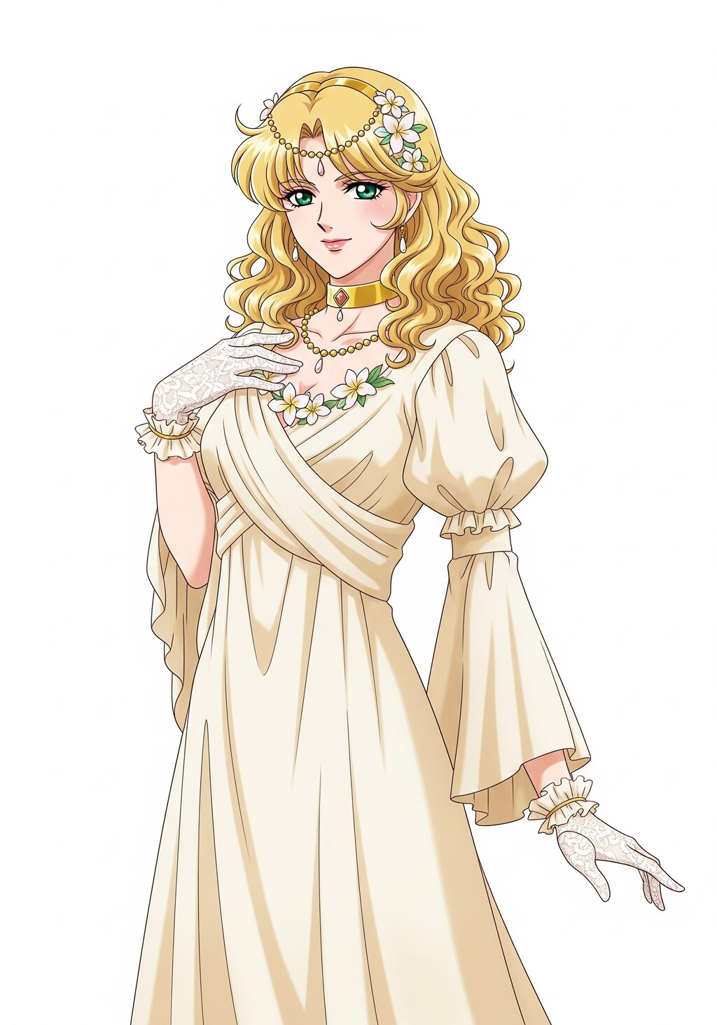 試験的画像生成　「金髪美女」