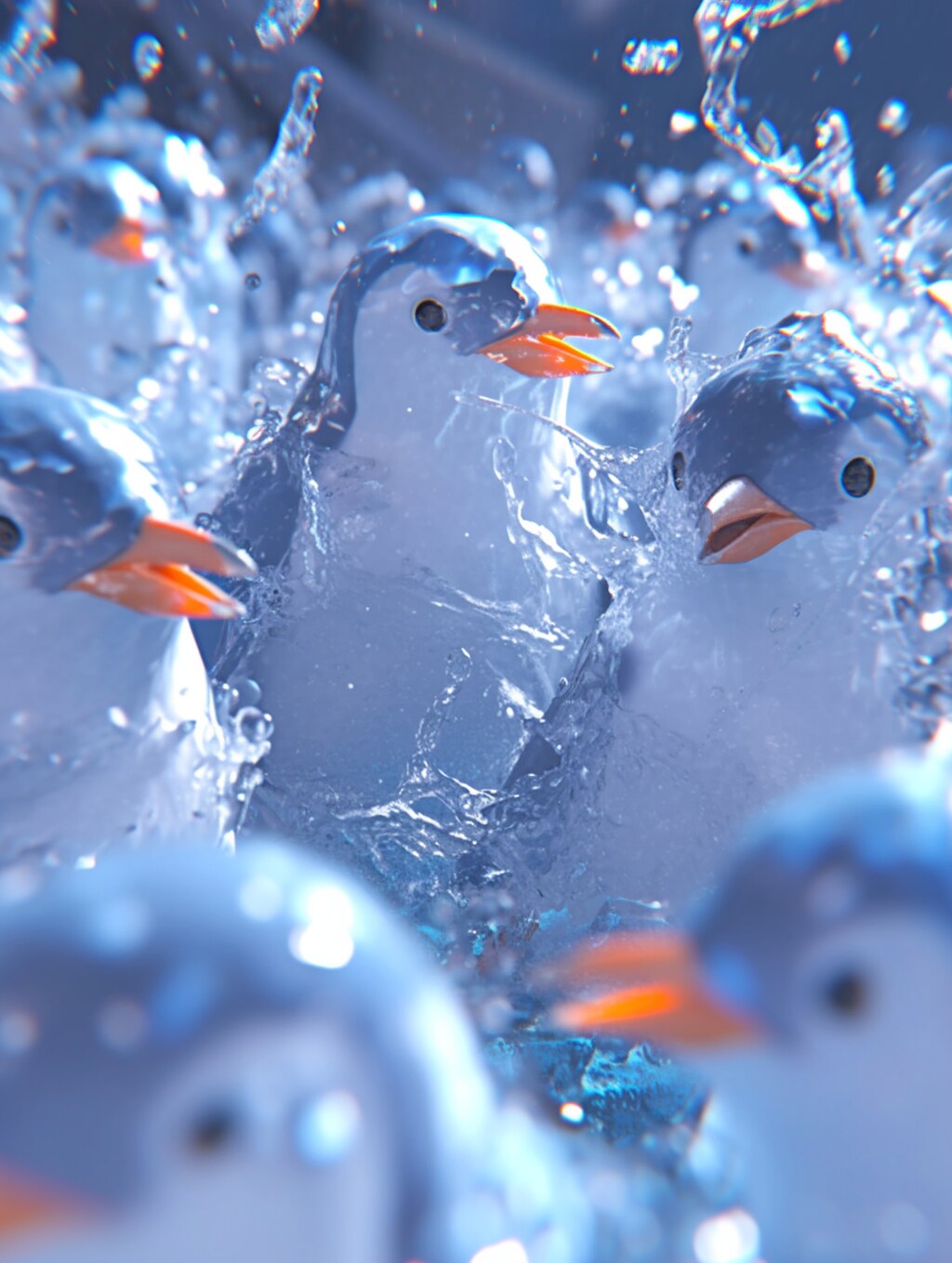 ずぶ濡れペンギンズ