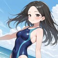 青競泳水着少女3 4枚目