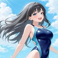 青競泳水着少女3 5枚目