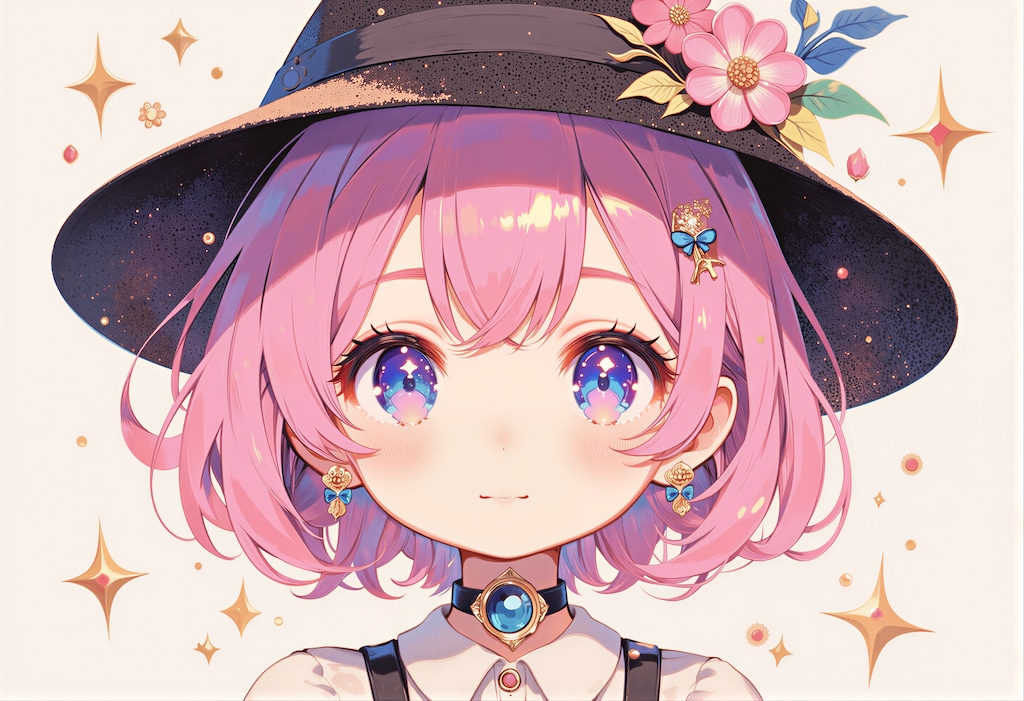 ピンクの髪の女の子