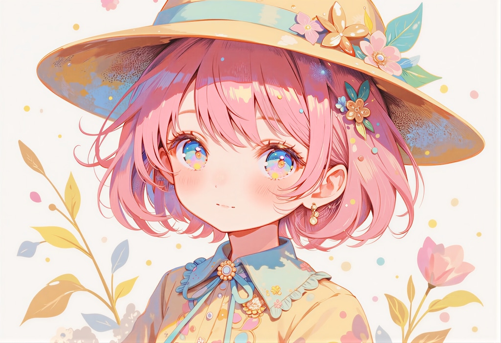 ピンクの髪の女の子