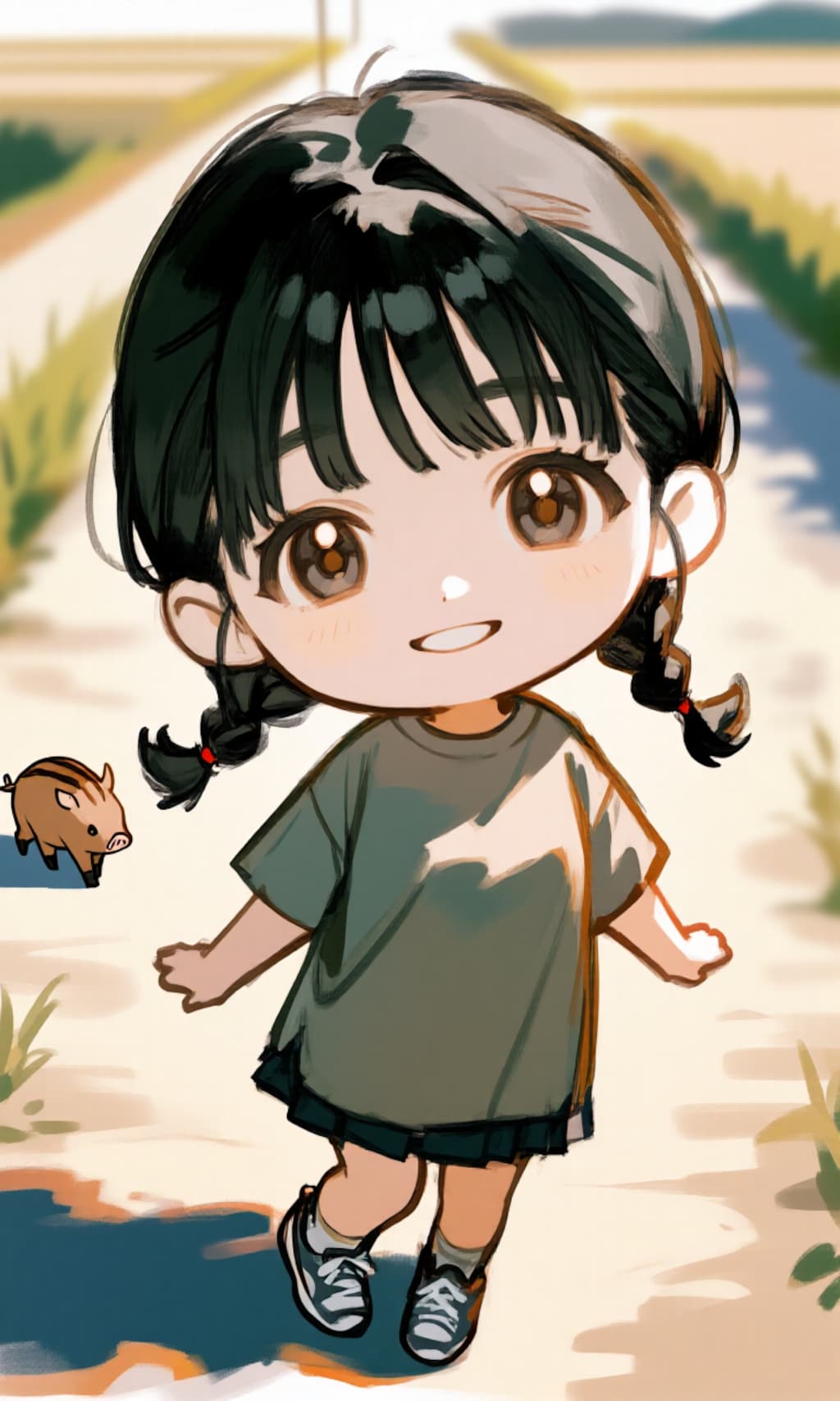 今年もイノシシにあった、慣れた