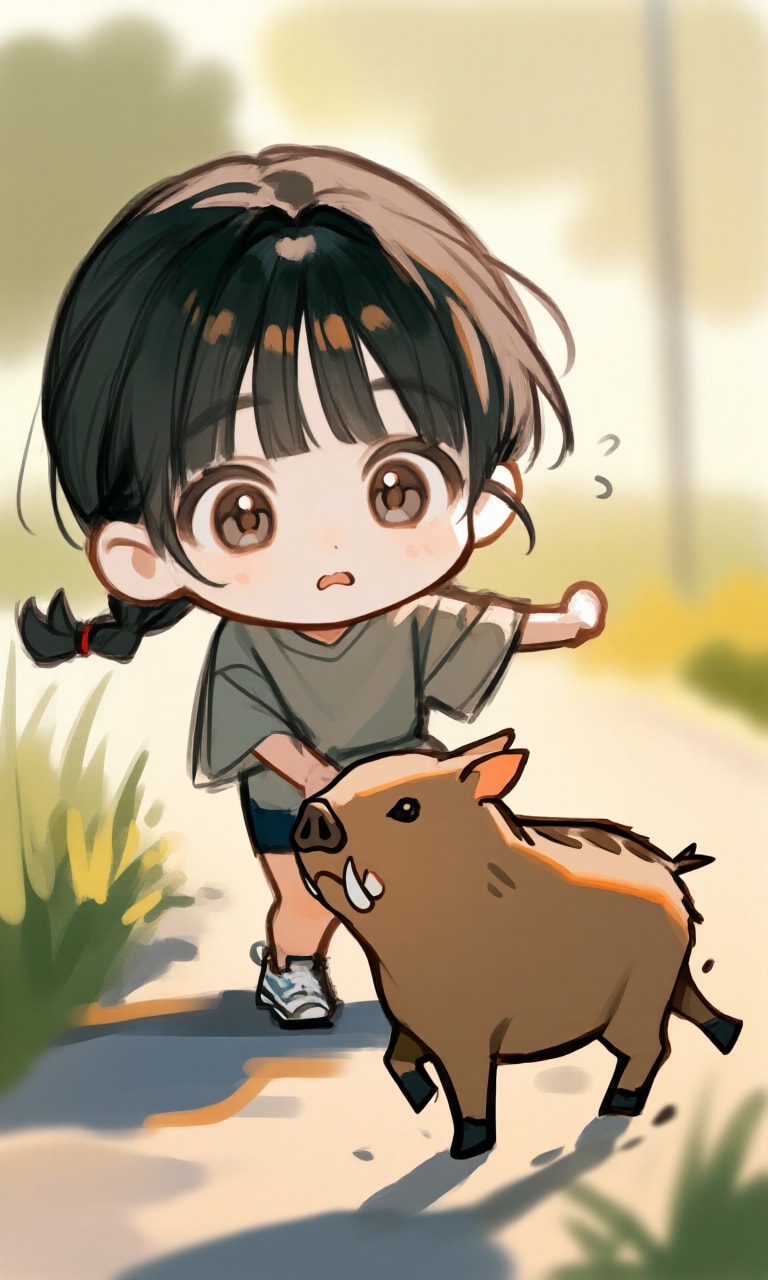 今年もイノシシにあった、慣れた | の人気AIイラスト・グラビア