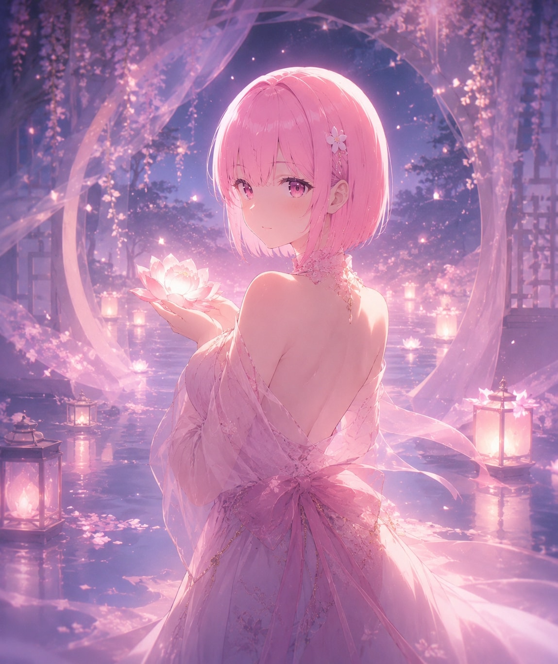 星降る水鏡2 | の人気AIイラスト・グラビア