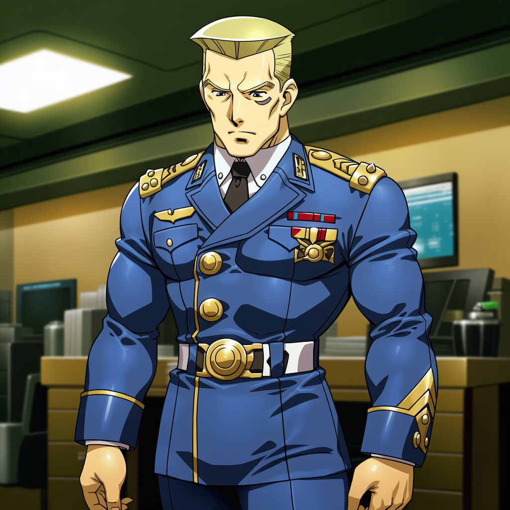 かつての仲間を逮捕しなければならないロブ・ハーマン上級大将 | の人気AIイラスト・グラビア