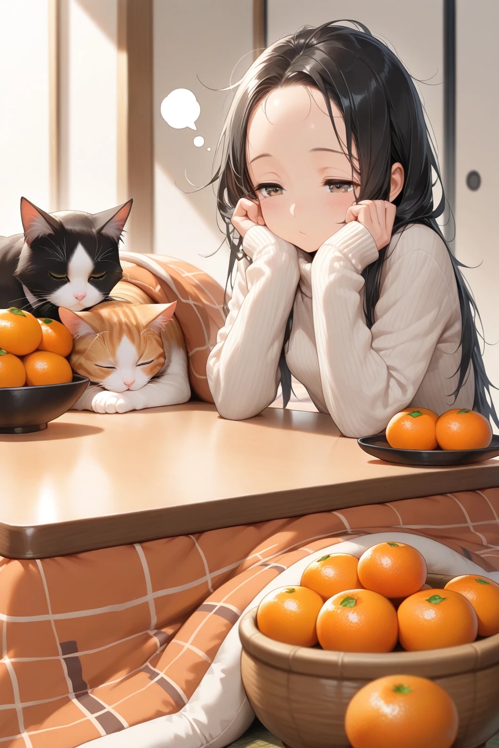 こたつと猫と和歌月まりあ