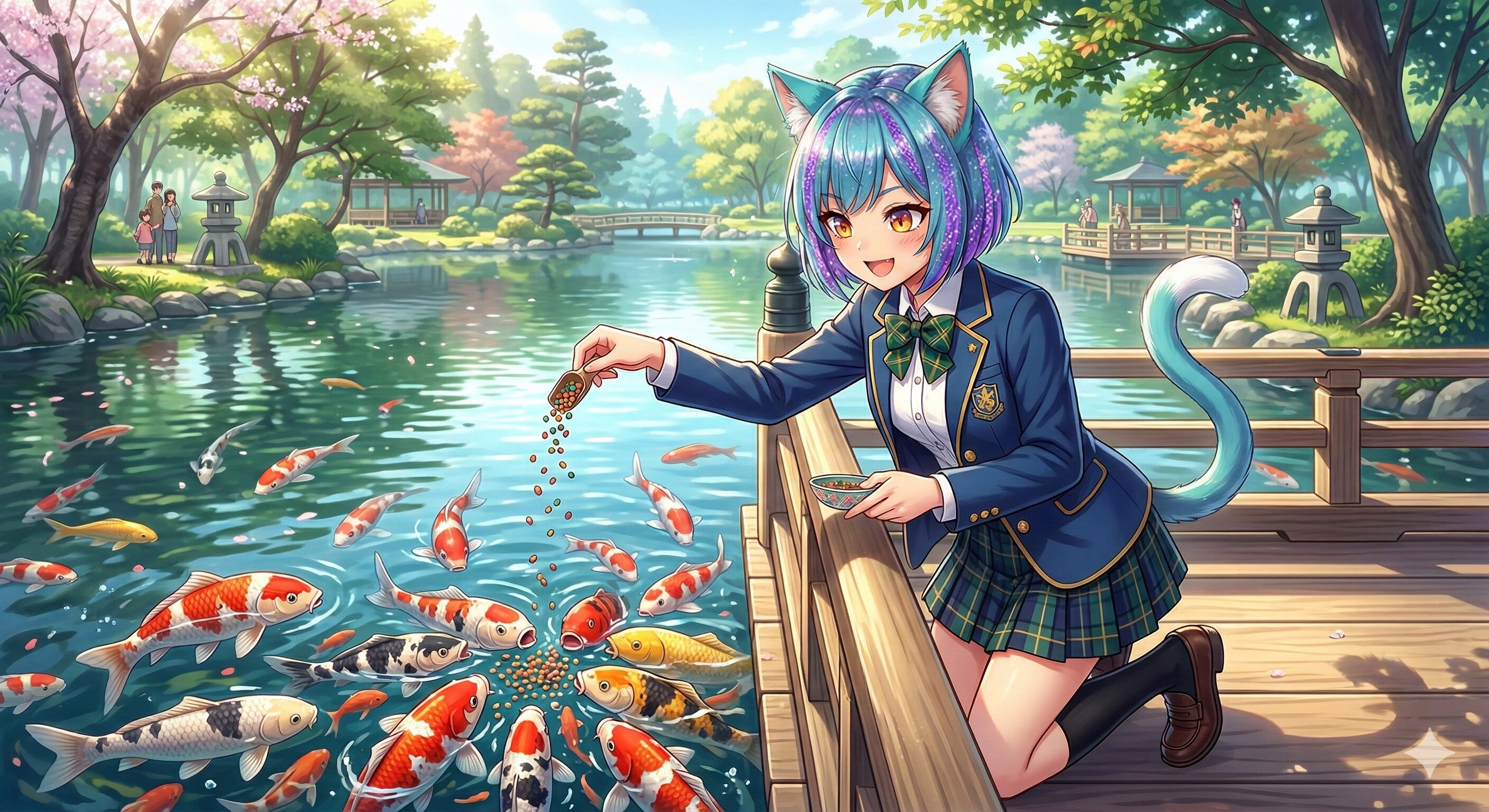 鯉とミケちゃん | の人気AIイラスト・グラビア