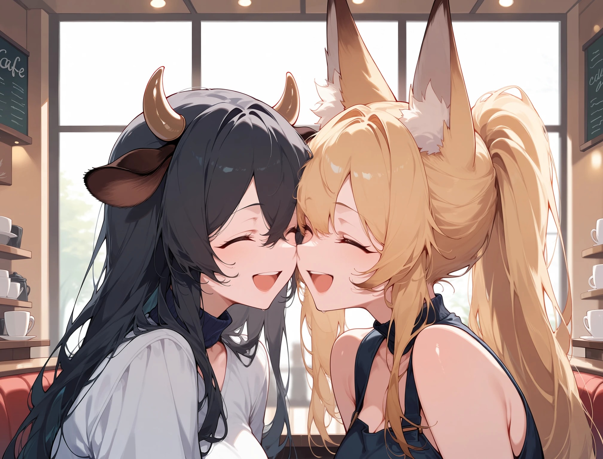 二人の微笑み