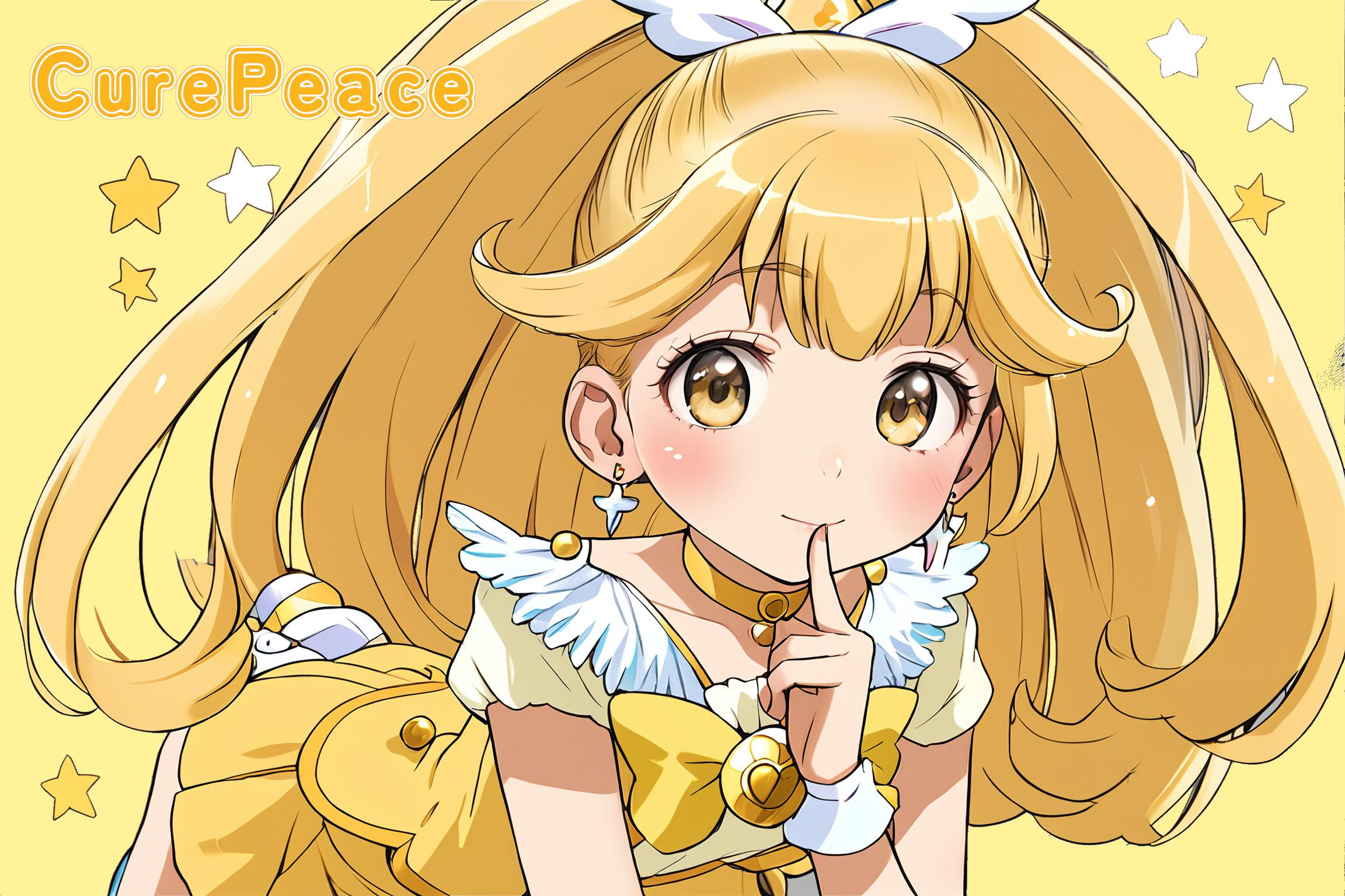 キュアピースのコスプレ