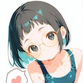 すくぅるおでこめがねちゃん水着 9枚目