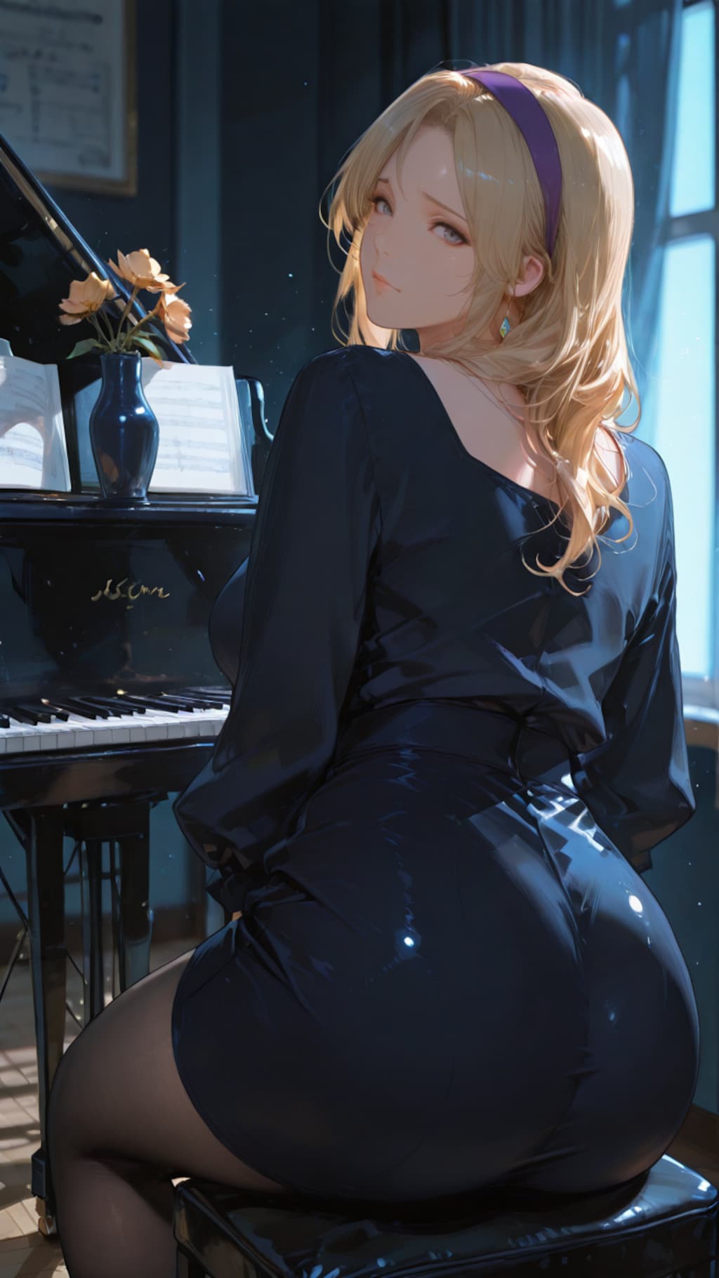 ピアノ教室の未亡人