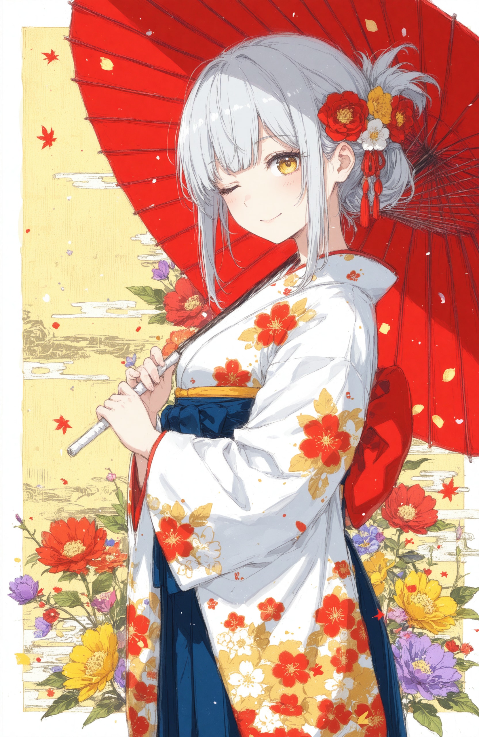 看板娘　flowers | の人気AIイラスト・グラビア