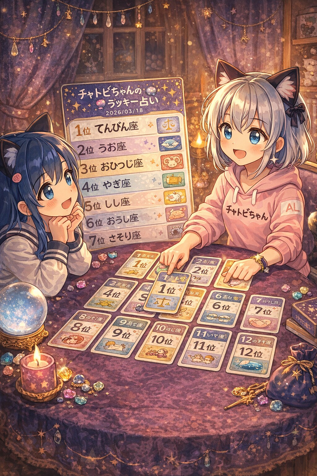 チャトピちゃん占い(03/18) | の人気AIイラスト・グラビア