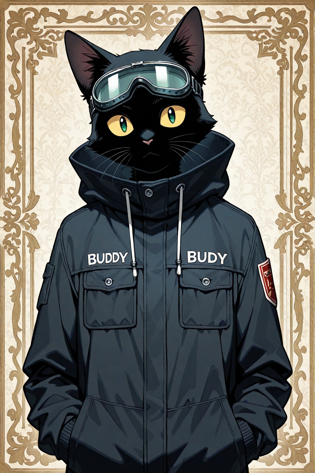 黒猫とゴーグル