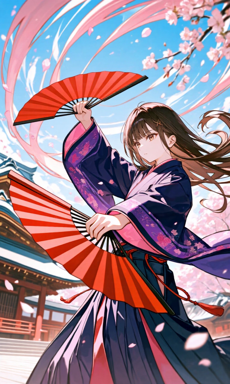 鉄扇女子 | の人気AIイラスト・グラビア