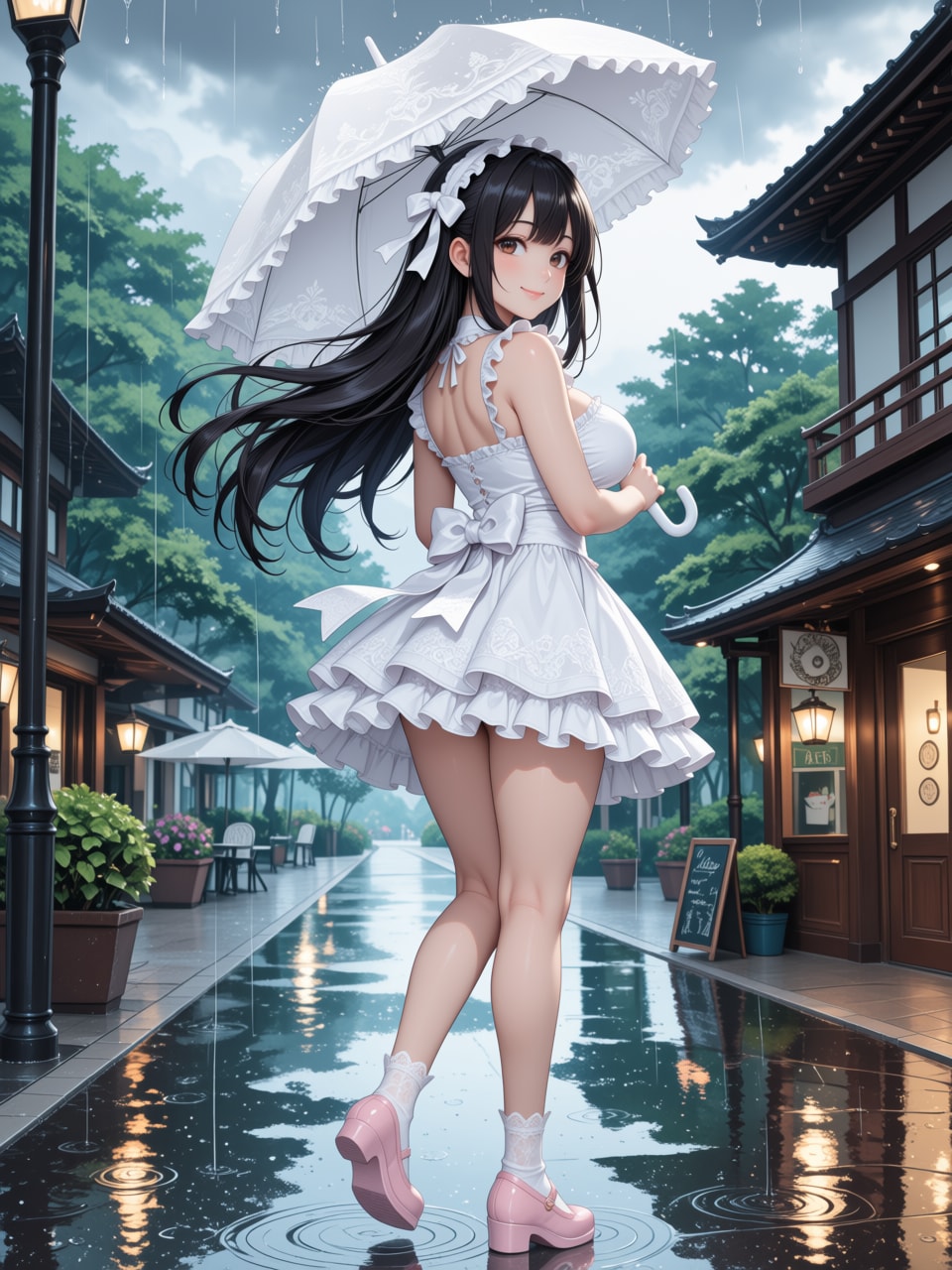 雨の日も軽やかに散歩