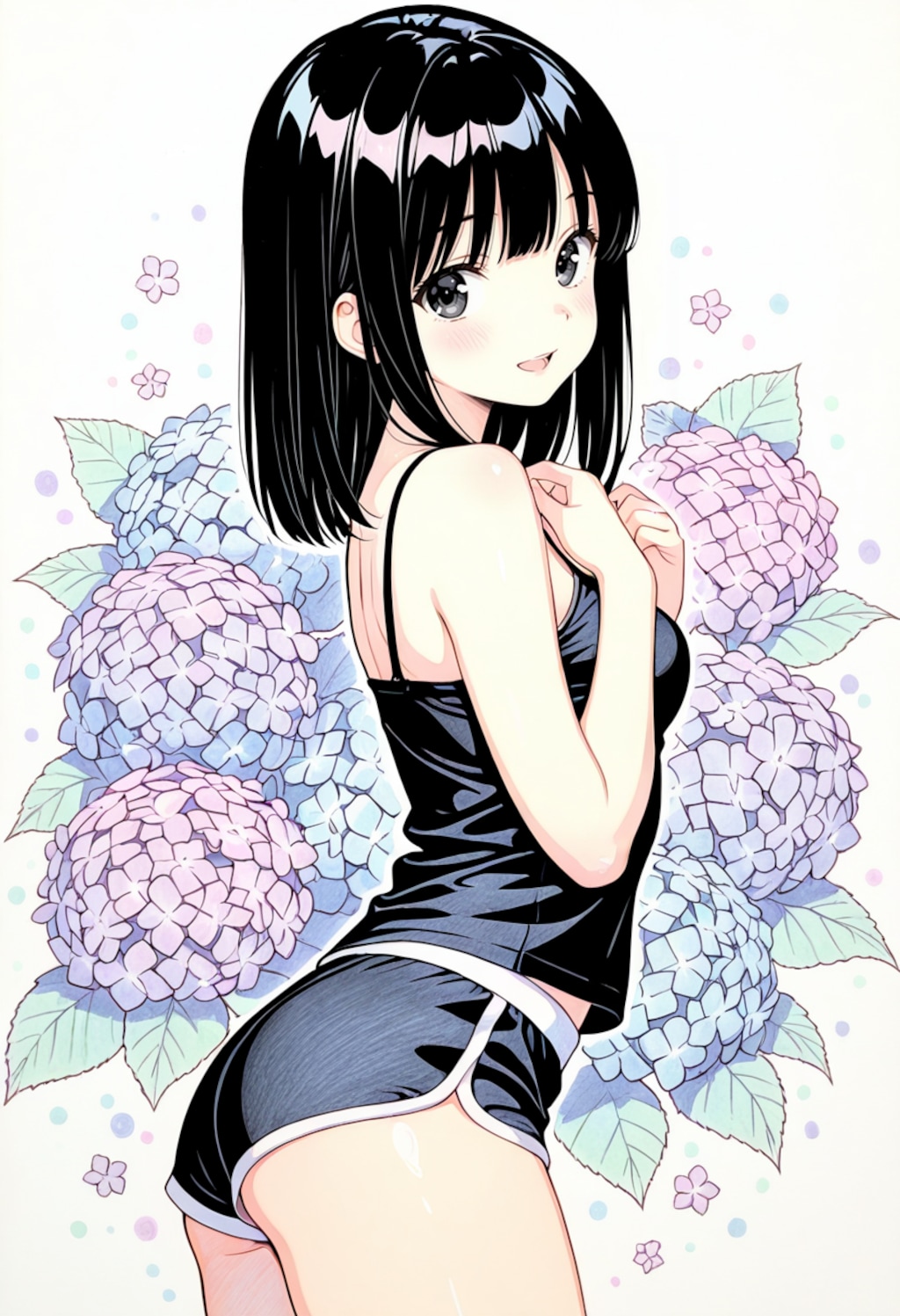 水彩と色鉛筆