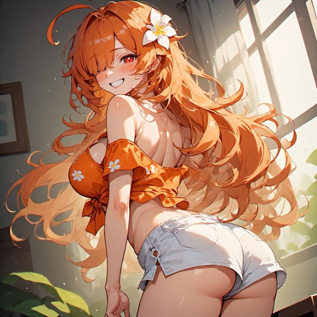 午後〜夕方くらいのオレンジ髪ちゃん