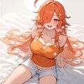 午後〜夕方くらいのオレンジ髪ちゃん 6枚目