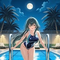 競泳水着の手毬 2枚目