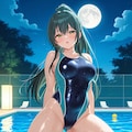 競泳水着の手毬 3枚目