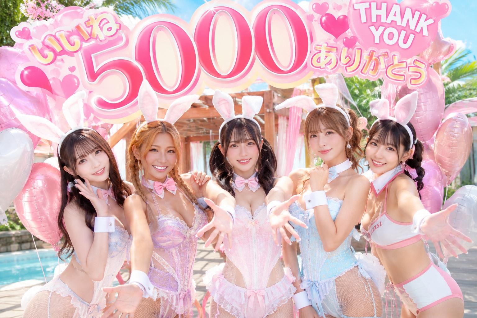 5000いいね感謝