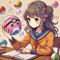 [Dalleさんで]○ートボールを作る女の子[メートボール] 2枚目