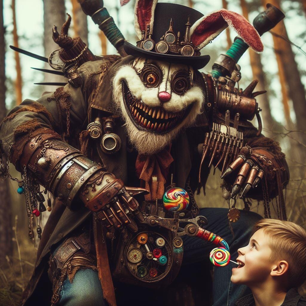 子供好きな悪魔兎